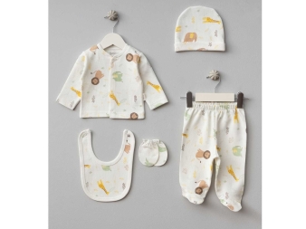 UNISEX 1/3 AY ZÜRAFA 5 Lİ ZIBIN TAKIMI