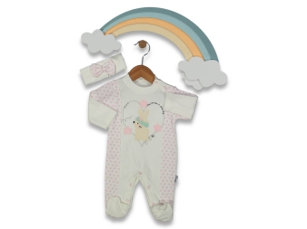 BEBE 3/6 AY KALP İÇİNDE TAVŞAN NAKIŞLI  TULUM