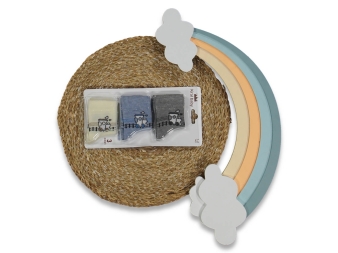 ERKEK 0/1 YAŞ KARIŞIK DESEN PCV ÇORAP