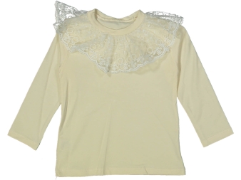 KIZ 6/9 YAŞ YAKA DANTELLİ BADİ 