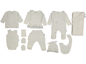 KIZ 3/3 AY DANTELLİ 10LU ZIBIN SET