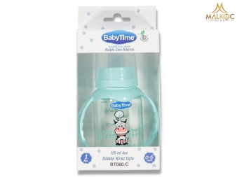 BEBE KULPLU CAM BİBERON 125 ML SİLİKON KİRA