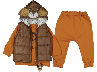 ERKEK 2/4 YAŞ OYUNCAK KÖPEKLİ 3'LÜ TAKIM 