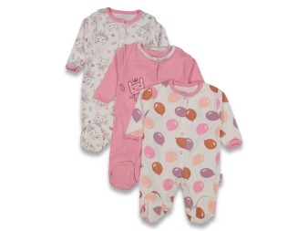 KIZ 3/9 AY PATİKLİ BALONLU TULUM