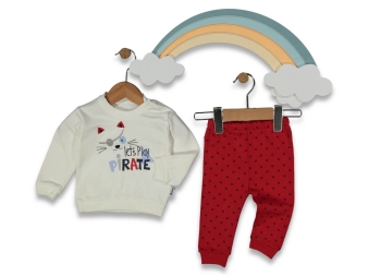 BEBE 3/6 AY LETS PLAY PİRATE NAKIŞLI  TULUM