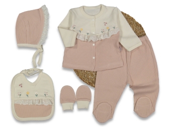 KIZ 1/3 AY ARILI ÇİÇEKLİ 5Lİ ZIBIN SET