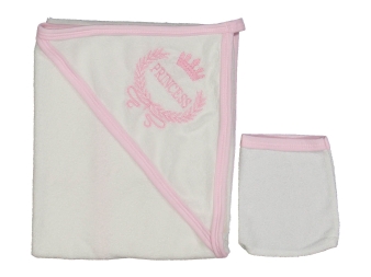 KIZ 1/12 AY PRİNCESS NAKIŞLI HAVLU SİLGİ