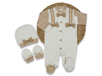 ERKEK 3/9 AY KETEN ŞERİTLİ FİYONKLU TULUM SET