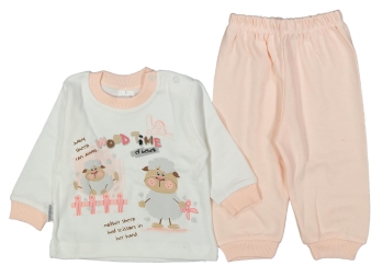 UNISEX 6/12  AY KUZULU PATİKSİZ PİJAMA TAKIM