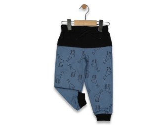 ERKEK 1/4 YAŞ ZÜRAFA PANO BASKILI EŞOFMAN ALTI