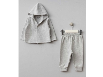 UNISEX 3/12 AY YILDIZLI AYICIK 2 Lİ ZIBIN TAKIMI