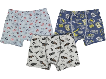 ERKEK 6/7  YAŞ  KARIŞIK BASKILI 12'Lİ BOXER