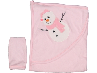 UNİSEX KARDAN ADAM BASKILI HAVLU 