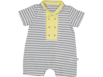 KIZ 3/12 AY ÇİZGİLİ 6 DÜĞMELİ BARBATÖZ TULUM