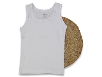 ERKEK 2/3 YAŞ BEYAZ LİKRALI ATLET