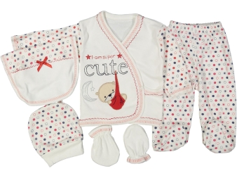 BEBE 5Lİ CUTE NAKIŞ KUNDAKLI AYI SE