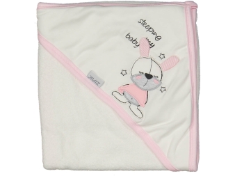 UNISEX 1/6 AY UYUYAN TAVŞAN BASKILI HAVLU SİLGİ
