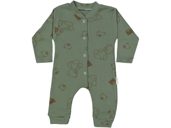 UNISEX 3/9 AY AYICIK BASKILI MANŞETLİ RAPORLU TULUM 