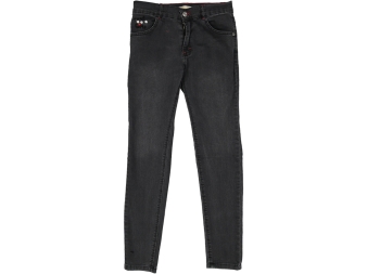 KIZ 12/16 YAŞ CEP ÇİÇEK NAKIŞLI KOT PANTOLON 