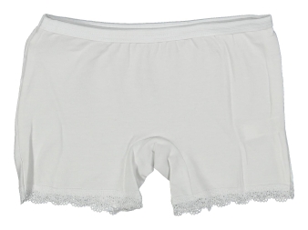 KIZ 6/7  YAŞ BEYAZ LİKRALI BOXER