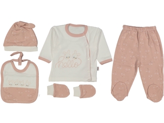 UNISEX 1/3 AY HELLO 5Lİ ZIBIN SET