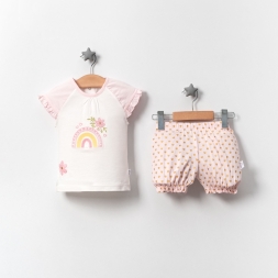 GÖKKUŞAĞI NAKIŞLI İKİLİ KIZ TAKIM