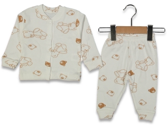 UNISEX 3/9 AY RAPOR AYICIK PİJAMA TAKIM