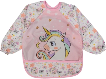 UNİSEX 1/6 AY KOLLU SEVİMLİ AT DESEN CEPLİ ÖNLÜK