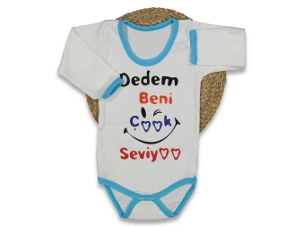 UNISEX 1/36 AY 40/1 PENYE UZUN KOLLU DEDEM YAZILI 