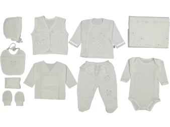 KIZ 1/3 AY KELEBEKLİ 10LU ZIBIN SET