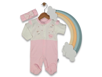 BEBE 3/6 AY KALP TAVŞAN AYI NAKIŞLI  TULUM