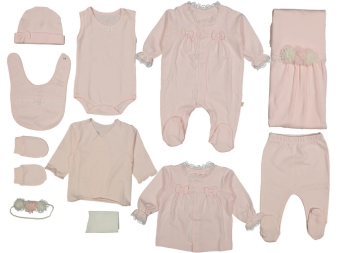 KIZ 3/3 AY ÇİÇEKLİ 10LU ZIBIN SET