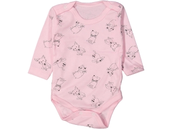 UNISEX 12 Ay,18 Ay,24 Ay,3 Yaş KÖPEK Lİ KOLLU BADİ