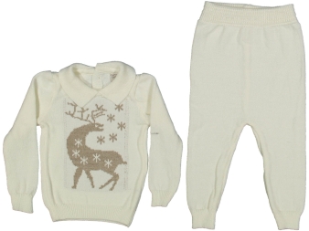 UNISEX 3/9 AY GEYİK DESENLİ HATTUŞ 2Lİ TAKIM