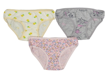 KIZ 6/7  YAŞ KARIŞIK BASKILI 12'Lİ SLİP KİLOT