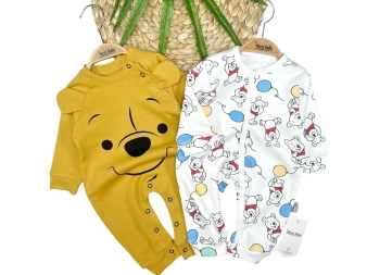 UNİSEX 0/6 AY 2Lİ BALON AYC BASKILI TULUM