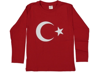 UNISEX 9/12 YAŞ AY YILDIZ UZUN KOL BADİ