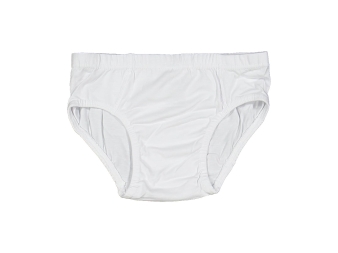 ERKEK 8/9 YAŞ BEYAZ LİKRALI KOM SLİP 