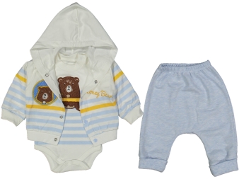 ERKEK 3/9 AY BEAR 3LÜ KAPŞONLU TAKIM 