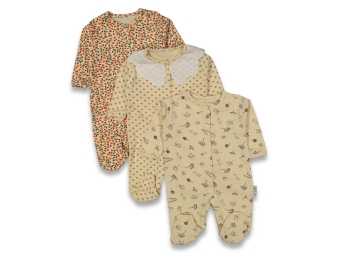 UNISEX 3/9 AY PATİKLİ YAKALI TULUM