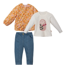 KIZ 2/5 YAŞ VALERA YAĞMURLUKLU 3LÜ TAKIM