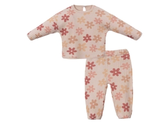 KIZ 9/24 AY FURUNA ÇİÇEKLİ İKİLİ TAKIM 