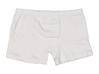 ERKEK 10/11 YAŞ BEYAZ LİKRALI BOXER 