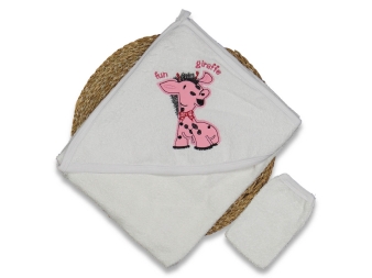 UNISEX 1/12 AY ZÜRAFA NAKIŞLI HAVLU SİLGİ