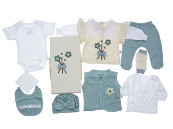 0/3 AY 3013  YAKASI DANTELLİ 10LU SET