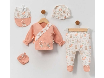 KIZ 1/3 AY TİLKİ FİGÜRLÜ 5 Lİ TAKIM