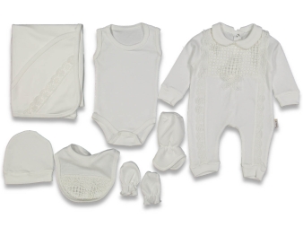 KIZ 1/1 AY KARE DANTELLİ 7 Lİ SET 