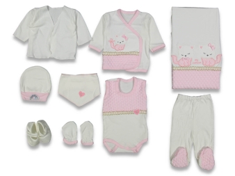 ERKEK 0/3 AY 10 LU KEDİLİ NOHUT LÜX ZIBIN SET