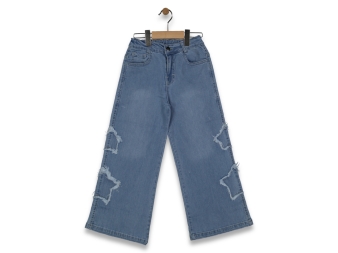 KIZ 13/16 YAŞ AÇIK MAVİ KOT PANTOLON