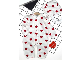 KIZ 3/12 AY MÜSLİM KALPLİ FIRFIR DETAYLI TULUM